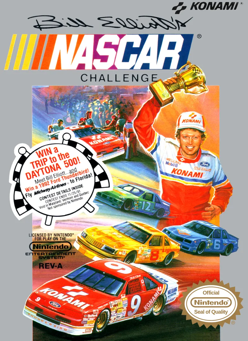 Bill Elliott's NASCAR Challenge box art