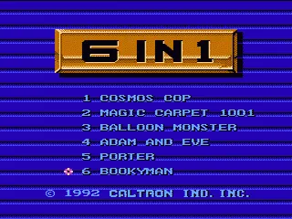 Backdrop artwork for Caltron 6 in 1