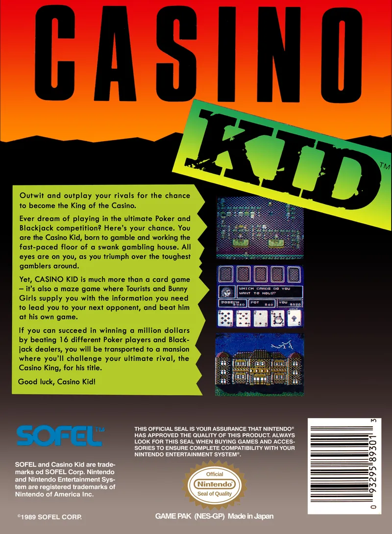 Casino Kid box back