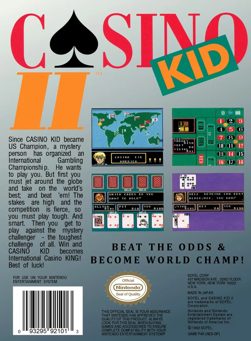 Casino Kid II box back