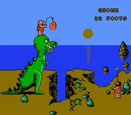 Backdrop artwork for Caveman Games