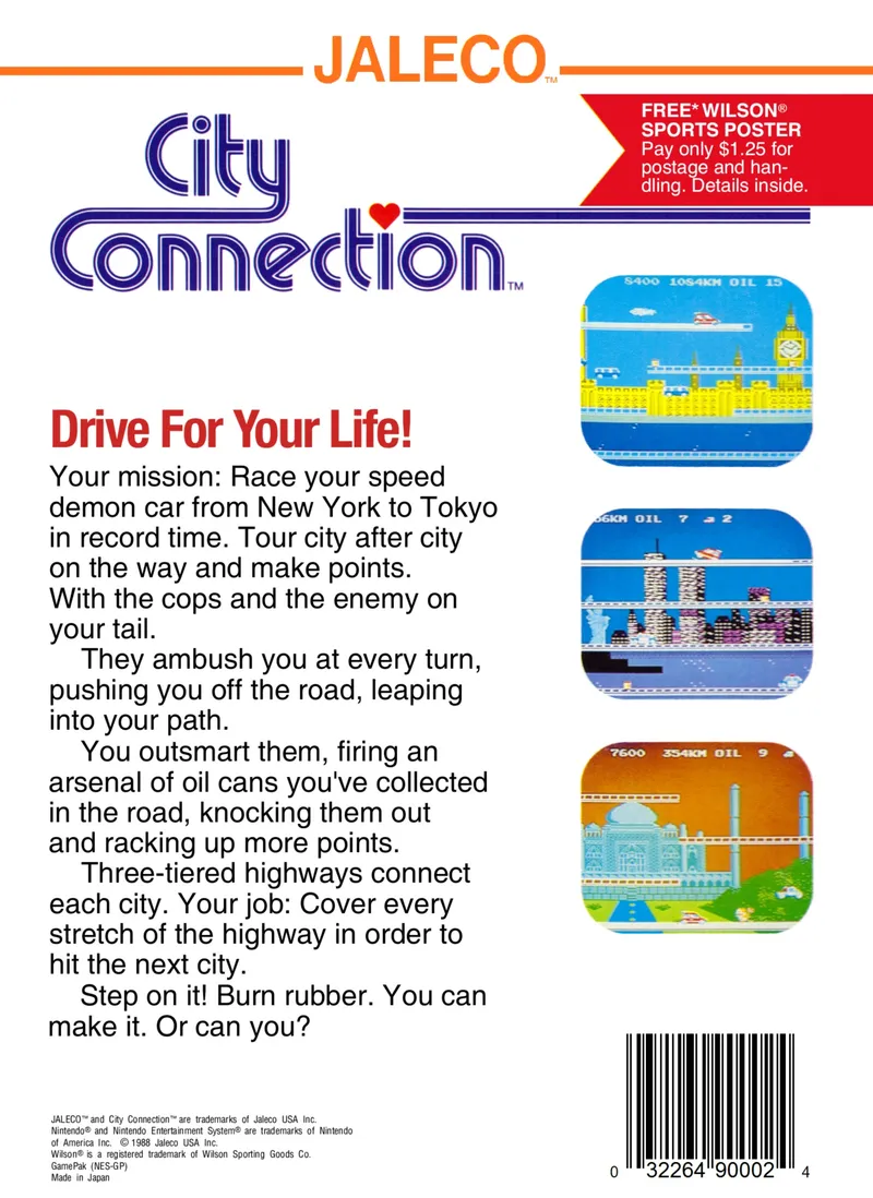 City Connection box back