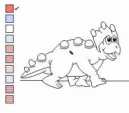 Backdrop artwork for Color a Dinosaur