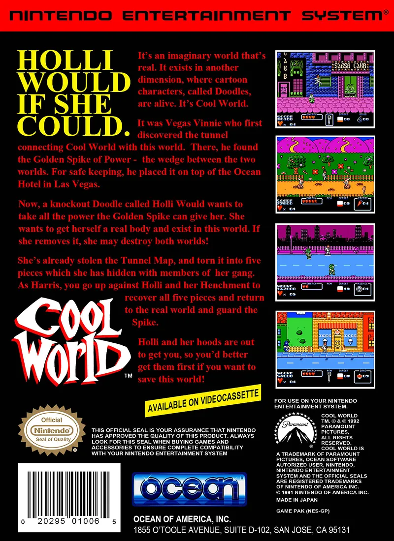 Cool World box back