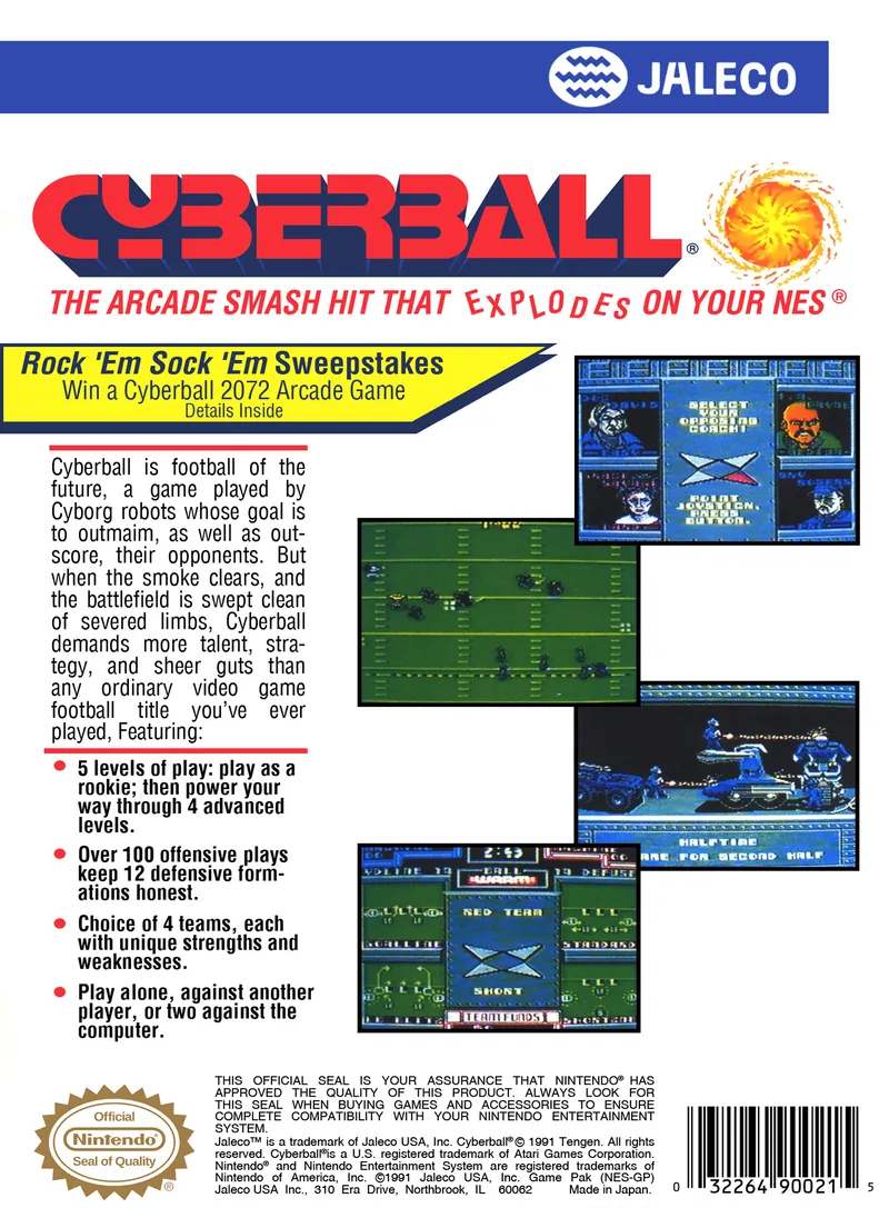 Cyberball box back