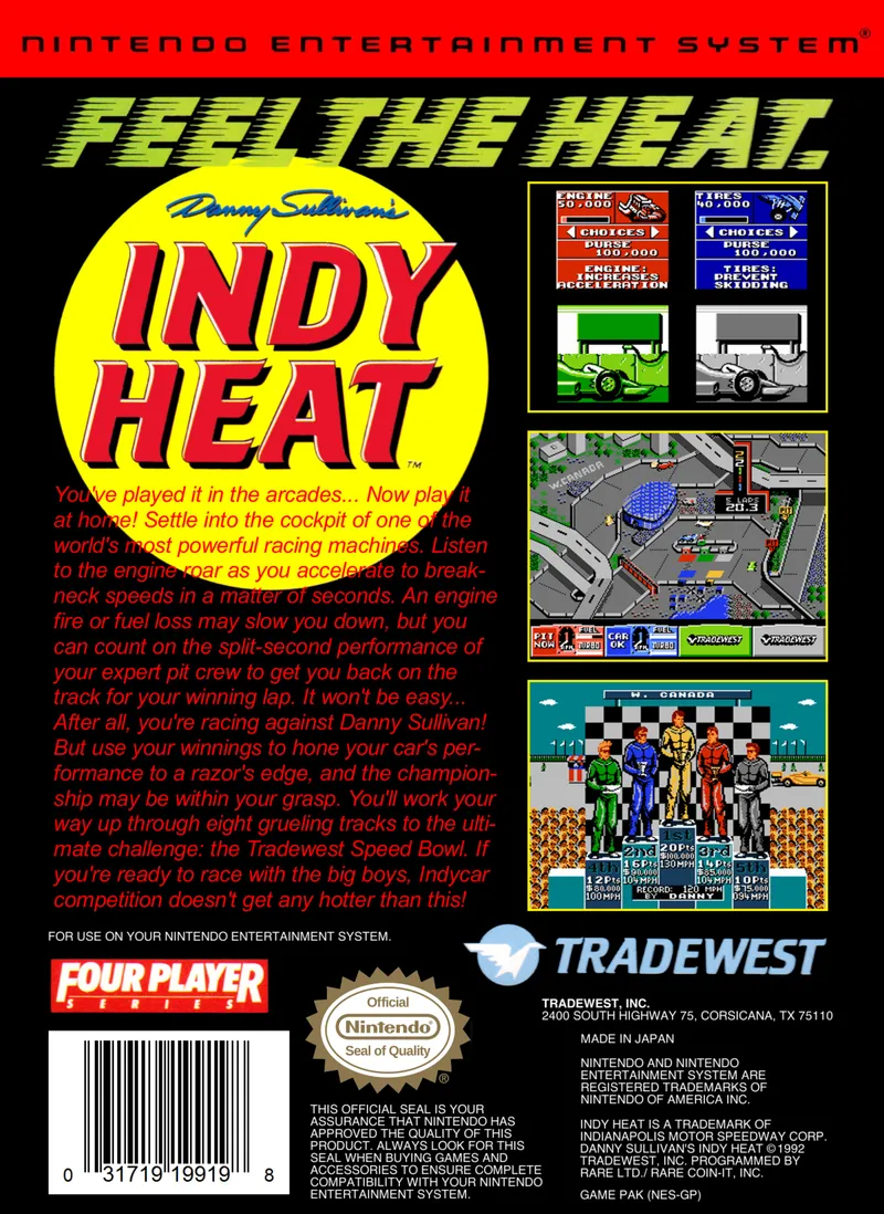 Danny Sullivan's Indy Heat box back