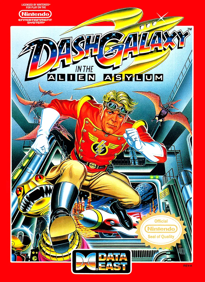 Dash Galaxy in the Alien Asylum box art