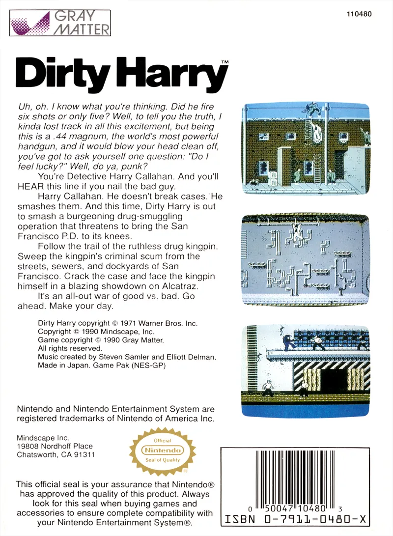 Dirty Harry box back