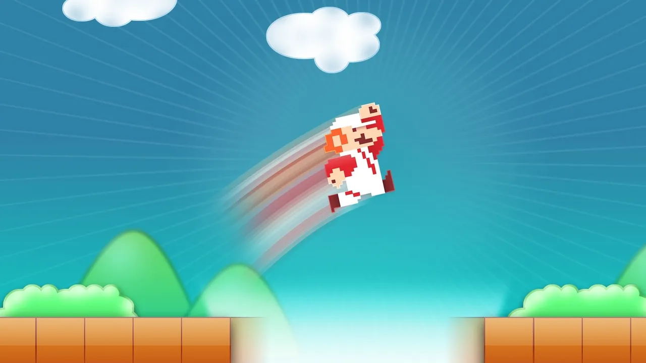 Backdrop artwork for Super Mario Bros. / Duck Hunt / World Class Track Meet