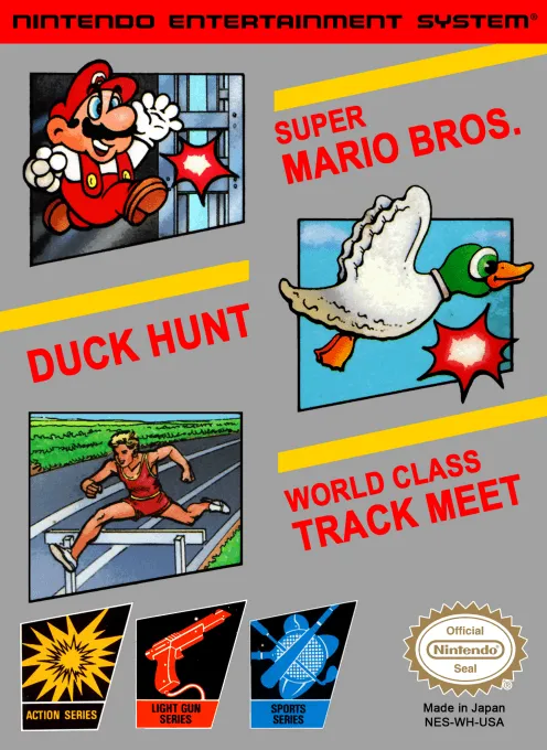 Super Mario Bros. / Duck Hunt / World Class Track Meet box art