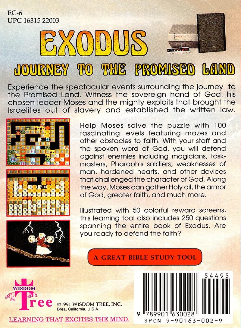 Exodus: Journey to the Promised Land box back