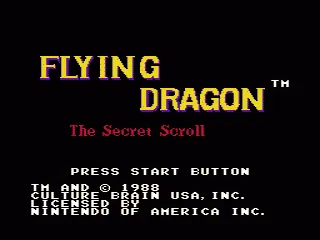 Flying Dragon: The Secret Scroll screenshot