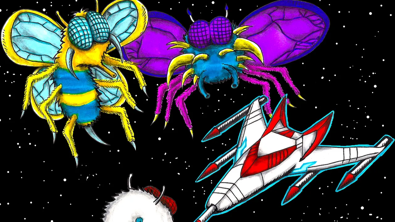 Backdrop artwork for Galaga: Demons of Death