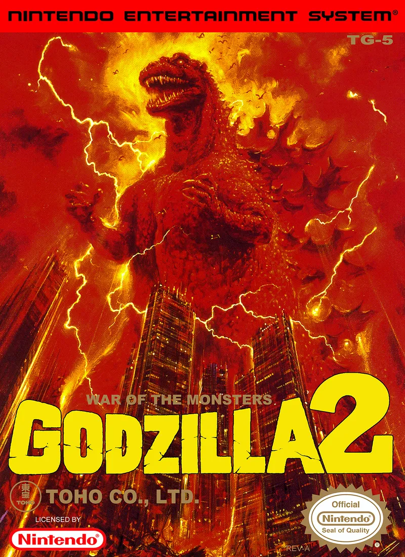 Godzilla 2: War of the Monsters box art