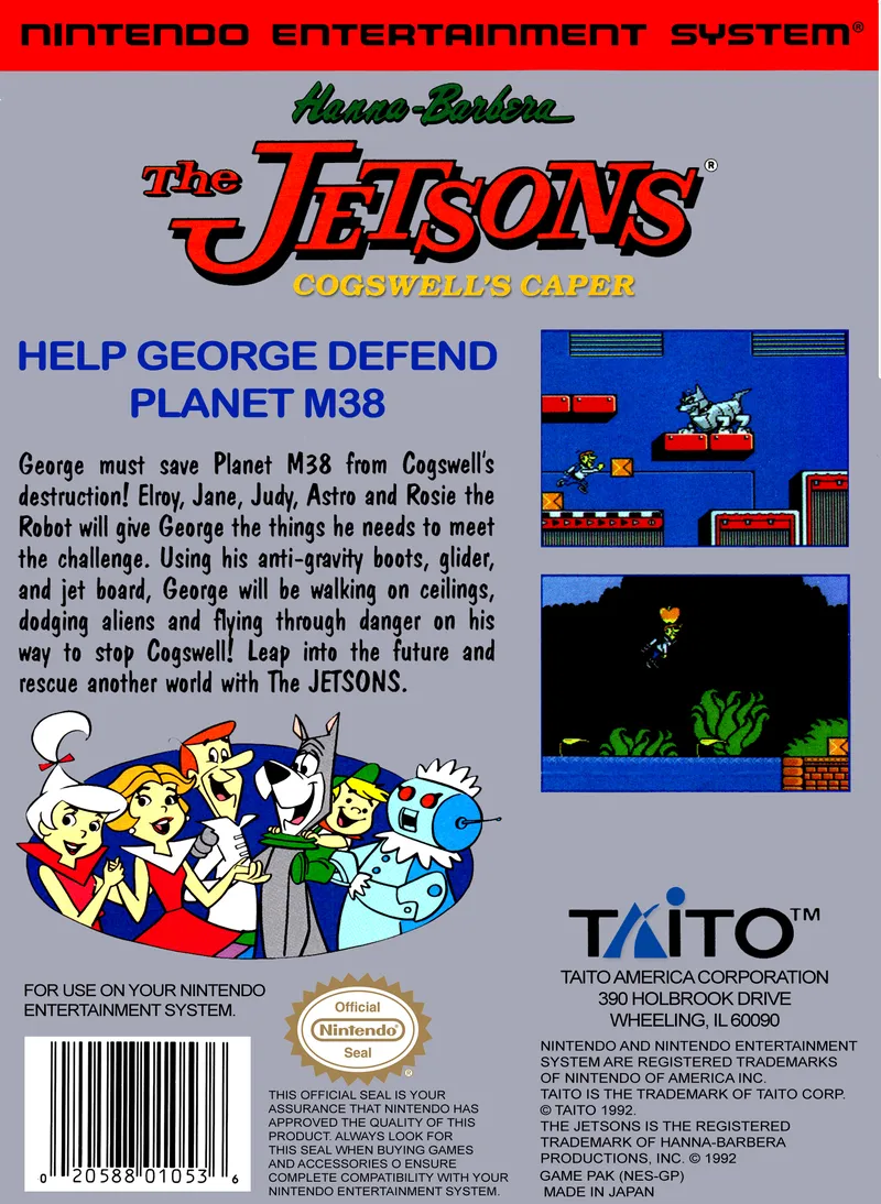 The Jetsons: Cogswell's Caper box back