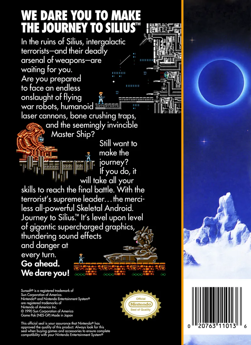 Journey to Silius box back