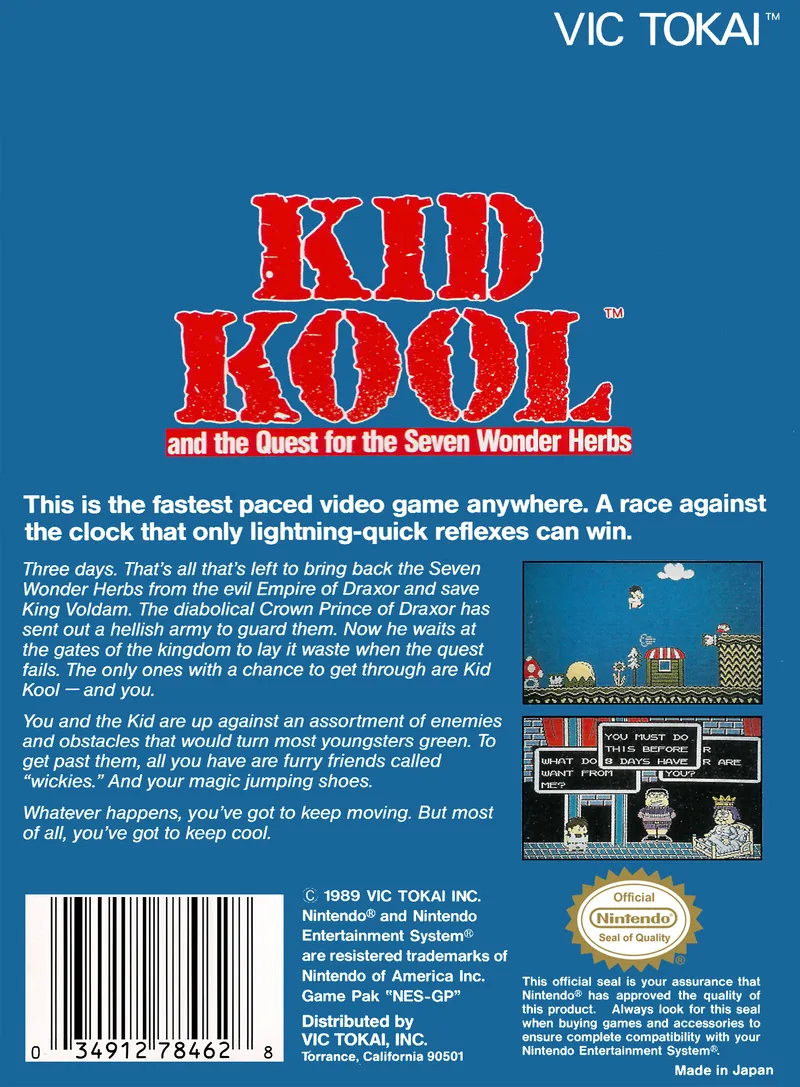 Kid Kool and the Quest for the Seven Wonder Herbs box back