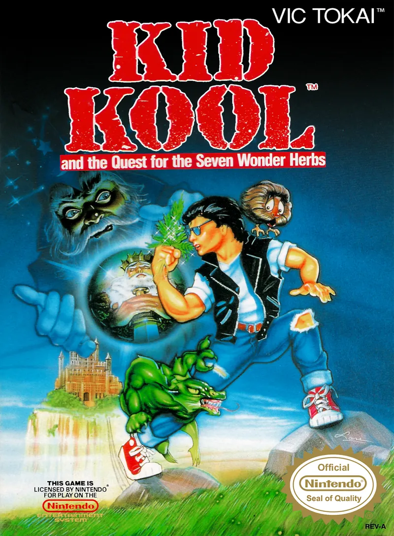 Kid Kool and the Quest for the Seven Wonder Herbs cover art for Nintendo Entertainment System
