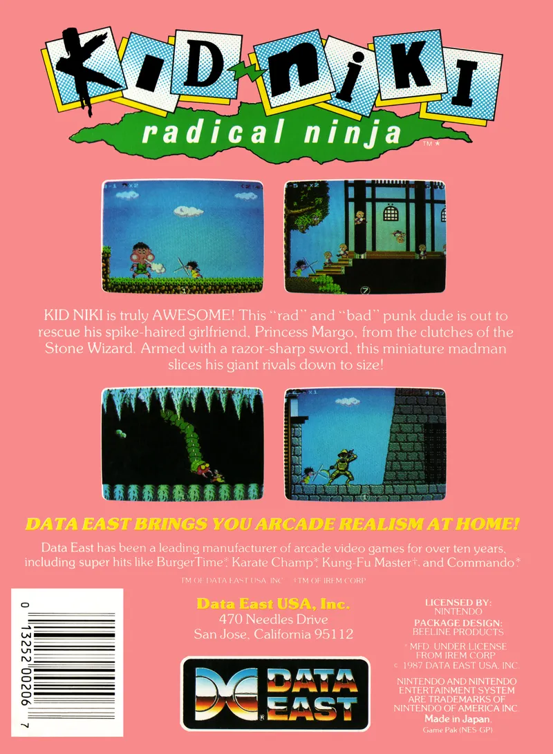 Kid Niki: Radical Ninja box back