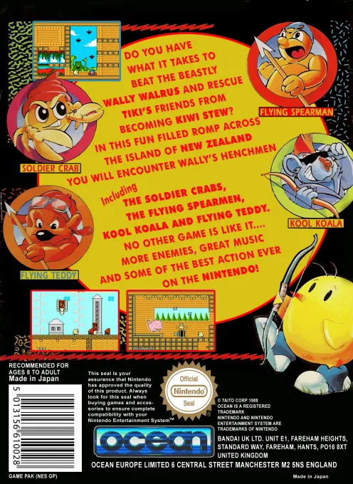 Kiwi Kraze: A Bird-Brained Adventure! box back