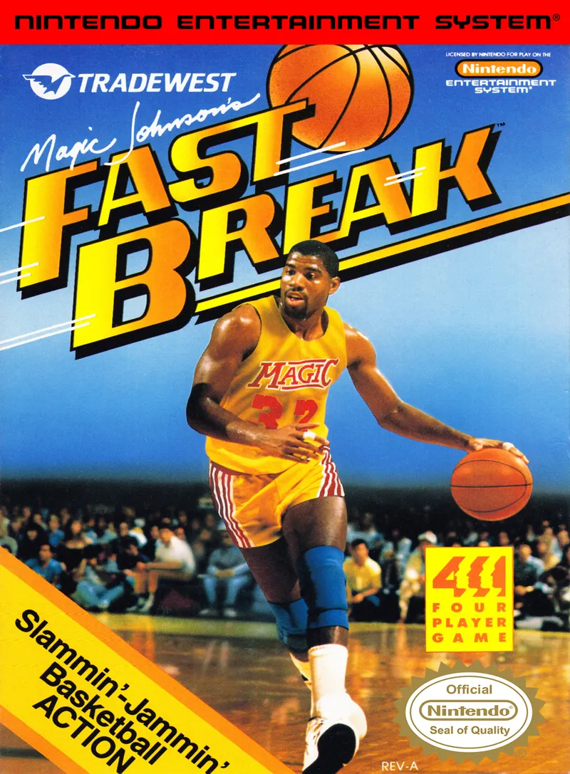 Magic Johnson's Fast Break box art