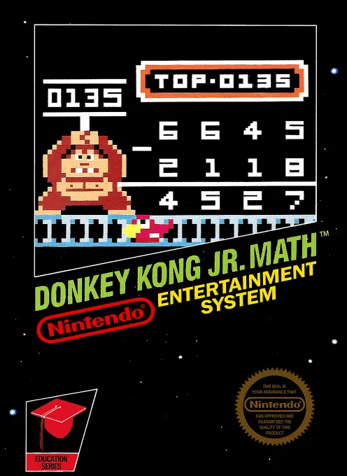 Donkey Kong Jr. Math box art