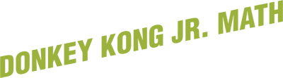 Donkey Kong Jr. Math logo