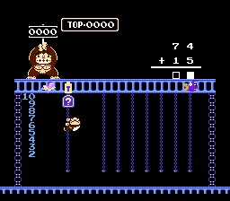 Backdrop artwork for Donkey Kong Jr. Math