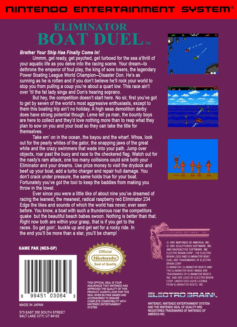 Eliminator Boat Duel box back