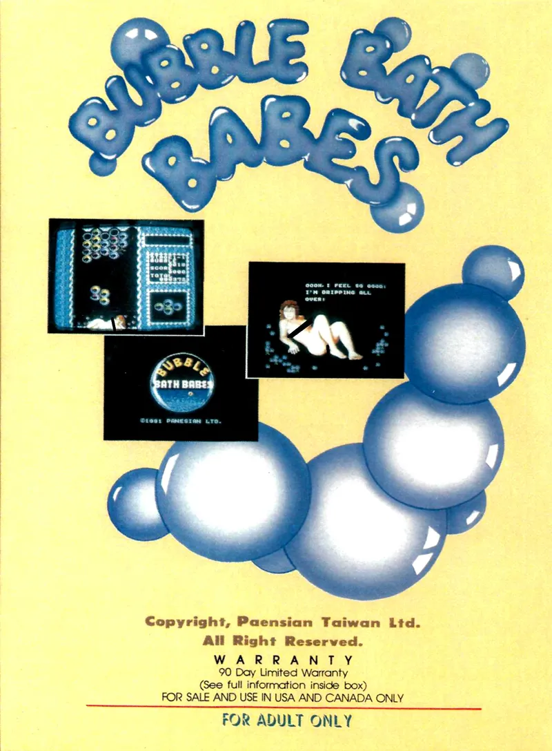 Bubble Bath Babes box back