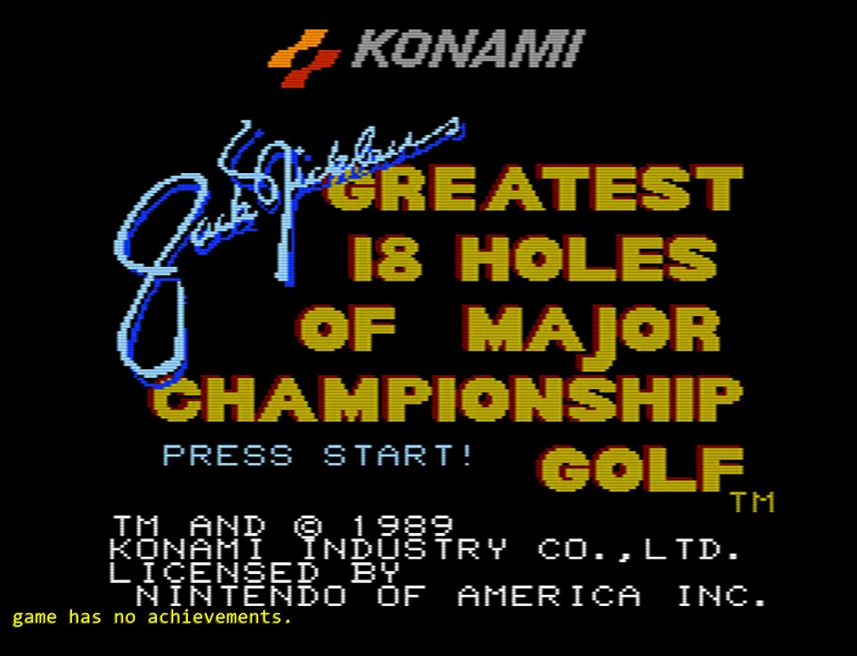 Jack Nicklaus' Greatest 18 Holes of Major Championship Golf screenshot