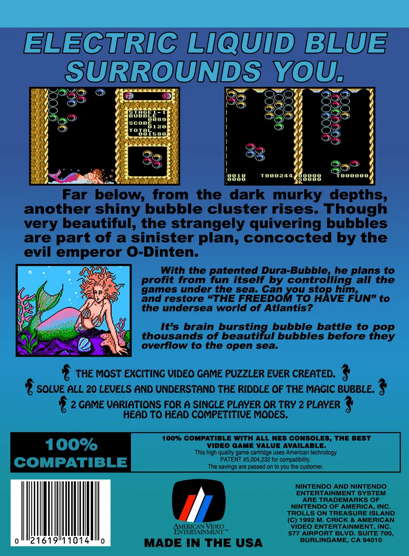Mermaids of Atlantis: The Riddle of the Magic Bubble box back