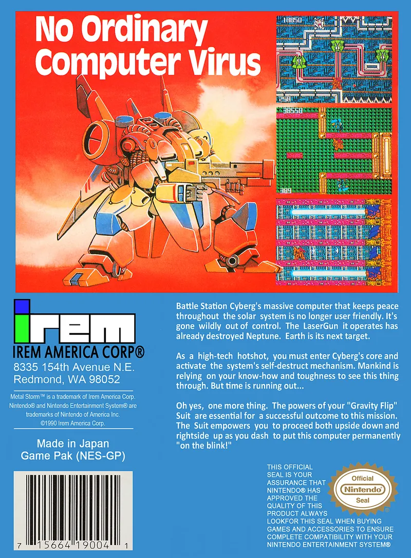 Metal Storm box back