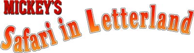 Mickey's Safari in Letterland logo