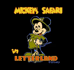 Mickey's Safari in Letterland screenshot