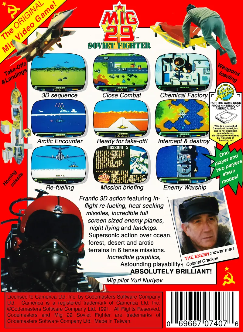 MiG-29 Soviet Fighter box back