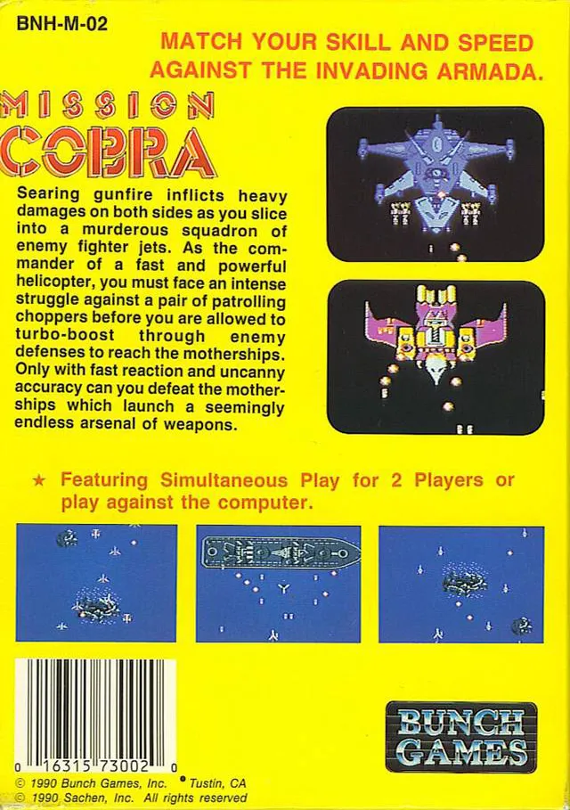 Mission Cobra box back