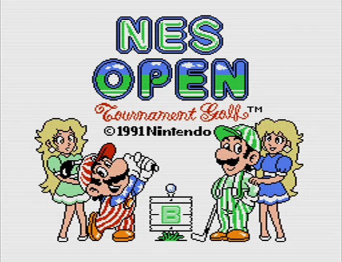 NES Open Tournament Golf screenshot