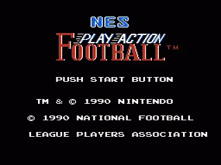 NES Play Action Football screenshot