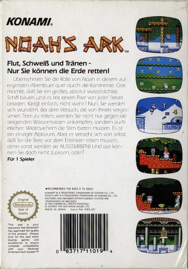 Noah's Ark box back