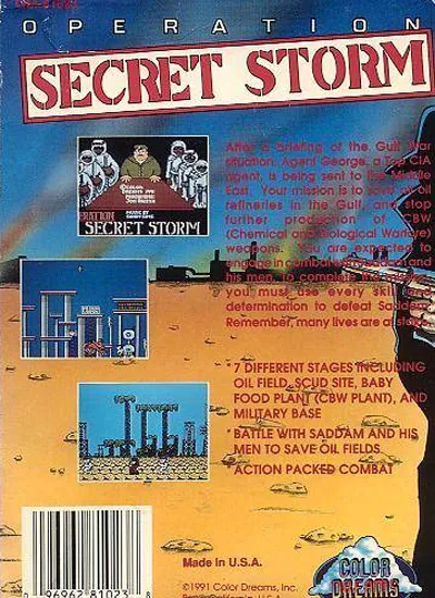 Operation Secret Storm box back