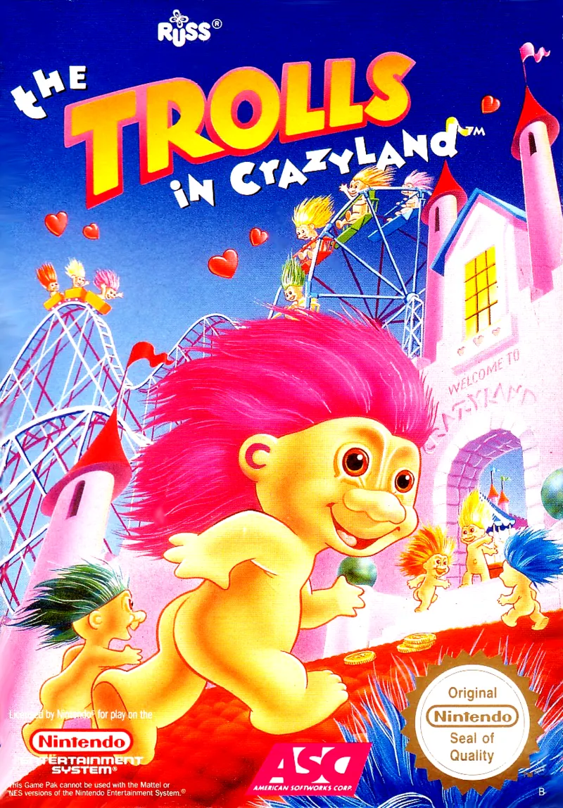 The Trolls in Crazyland box art