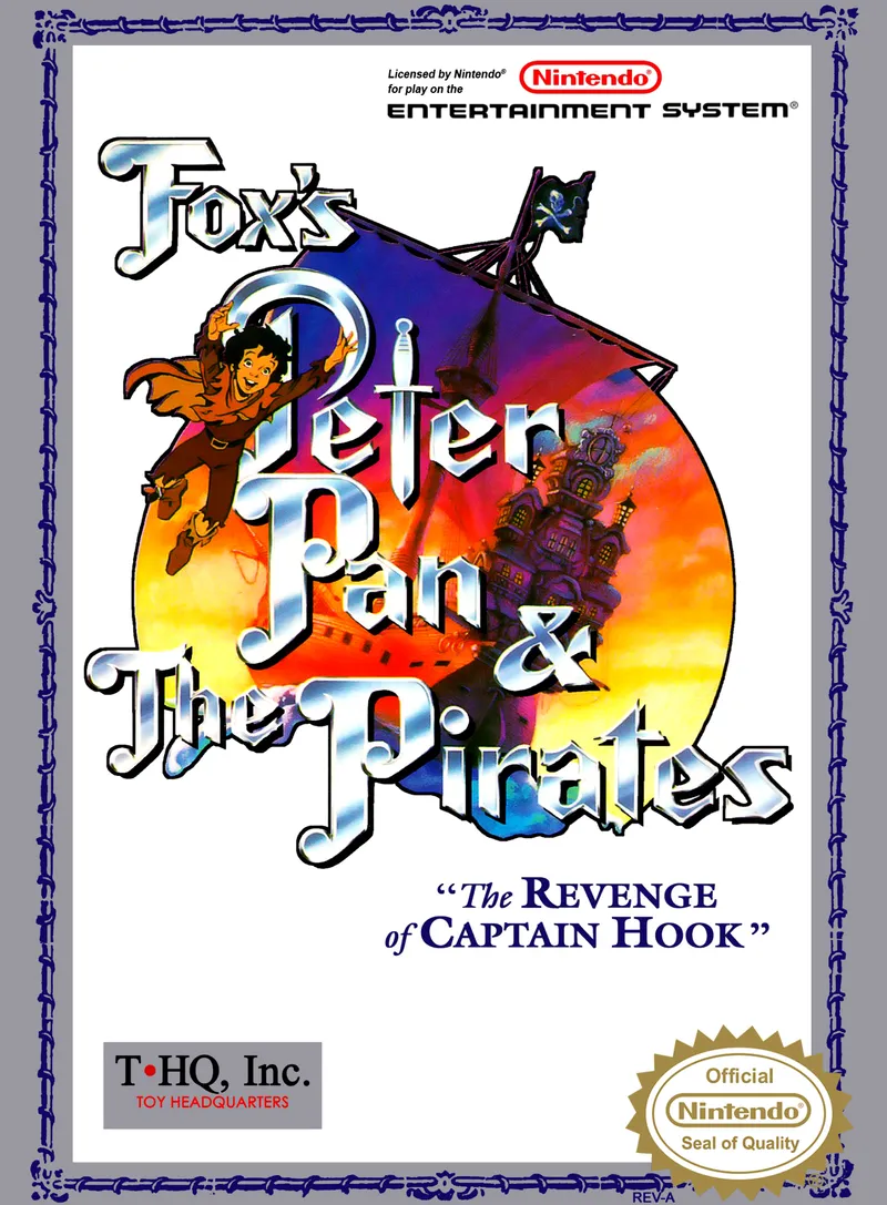 Fox's Peter Pan & the Pirates: The Revenge of Captain Hook cover art for Nintendo Entertainment System