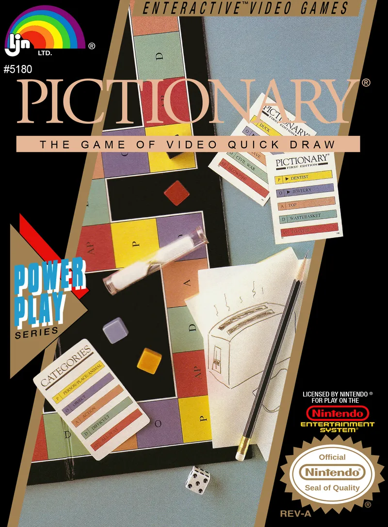 Pictionary: The Game of Video Quick Draw box art