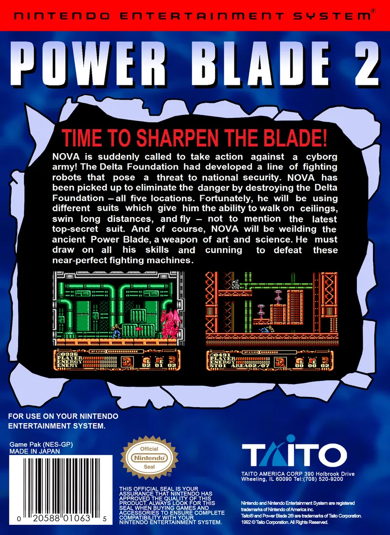 Power Blade 2 box back