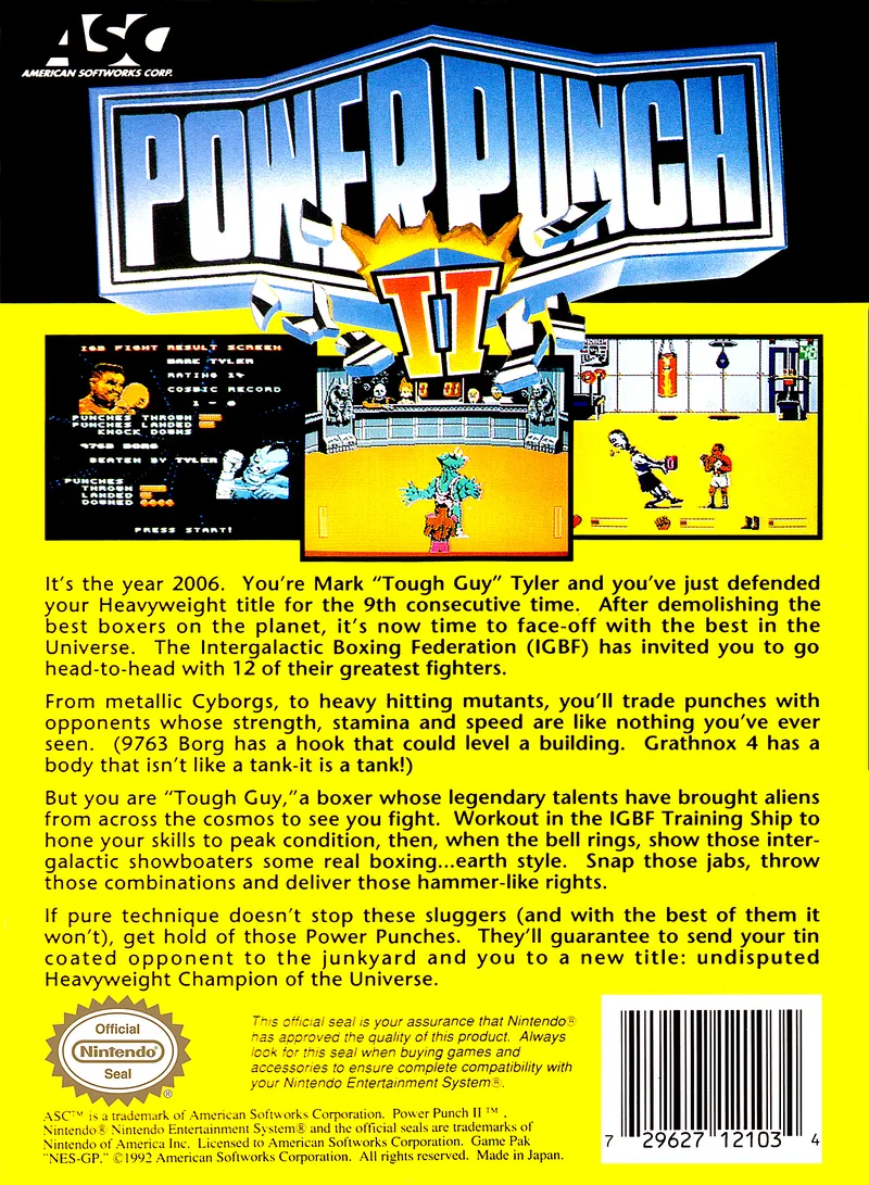Power Punch II box back