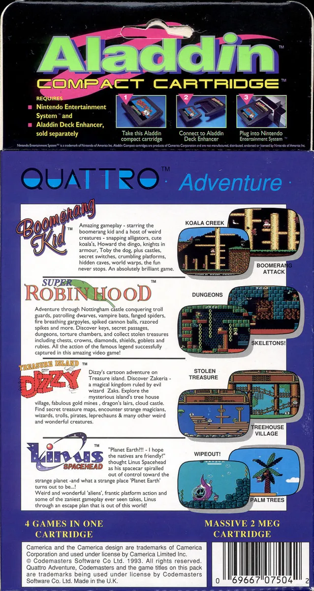 Quattro Adventure box back