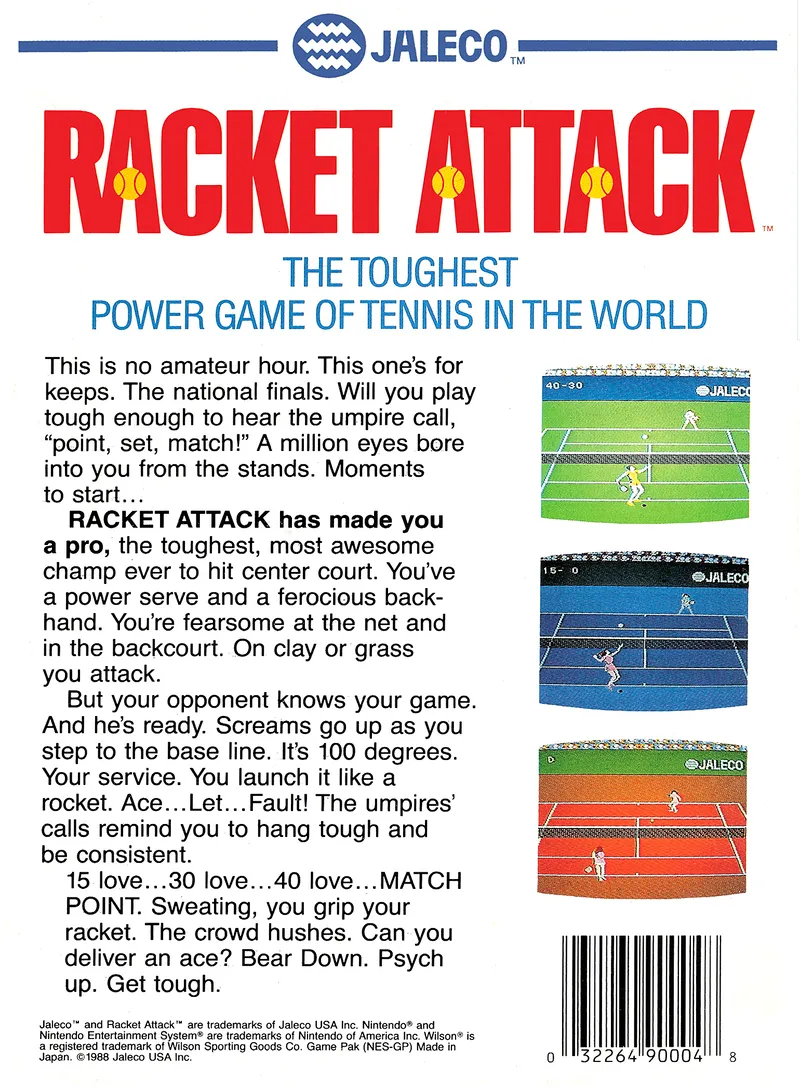 Racket Attack box back
