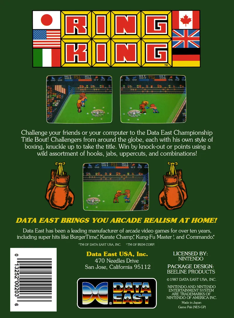Ring King box back