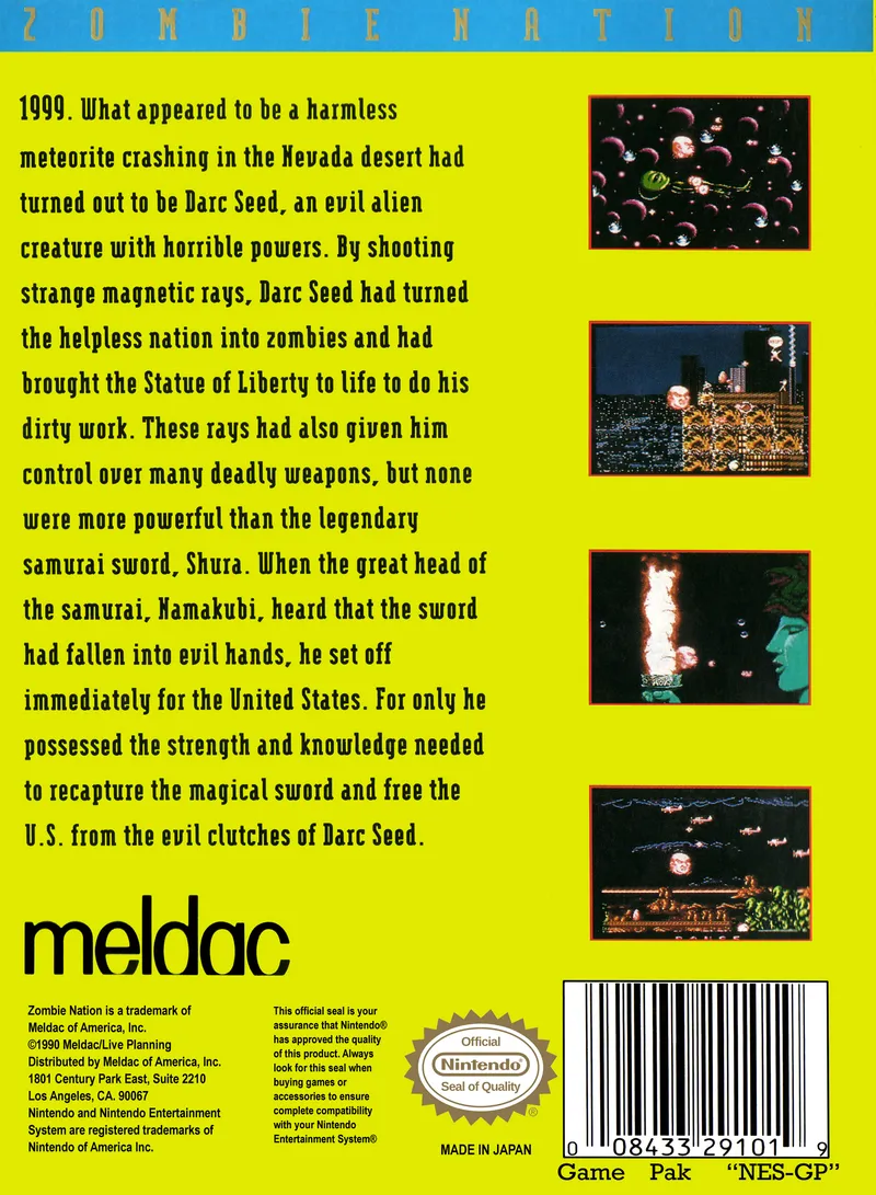 Zombie Nation box back